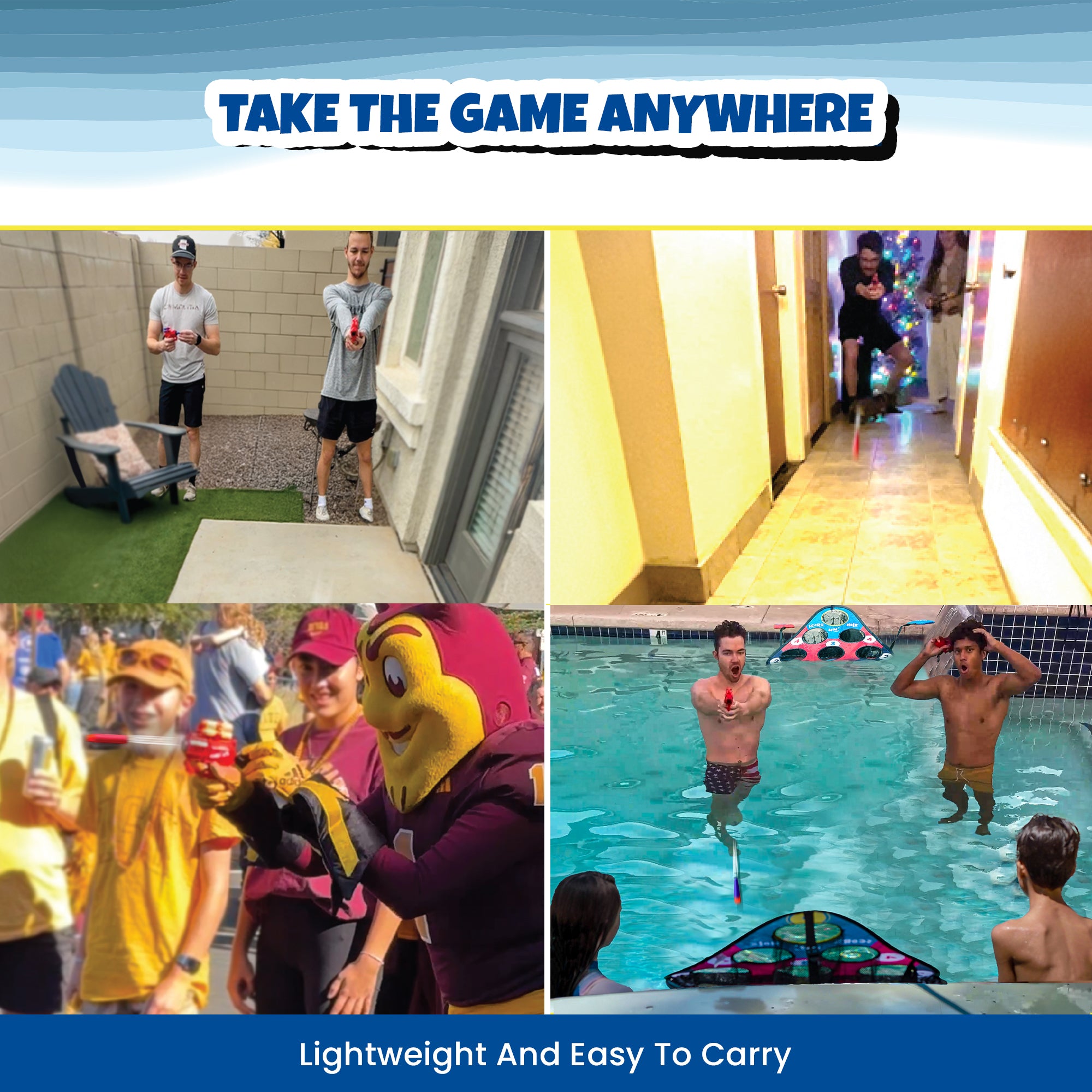 NEW! BLAST NN' HOLE Game Set | Blasters Meets Cornhole