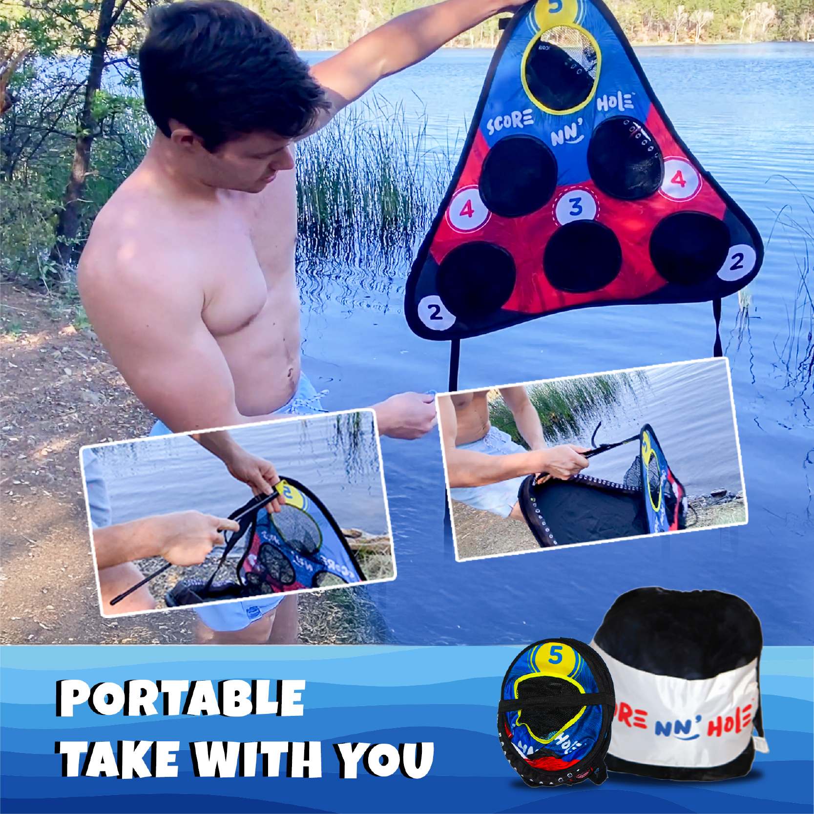 NEW! BLAST NN' HOLE Game Set | Blasters Meets Cornhole