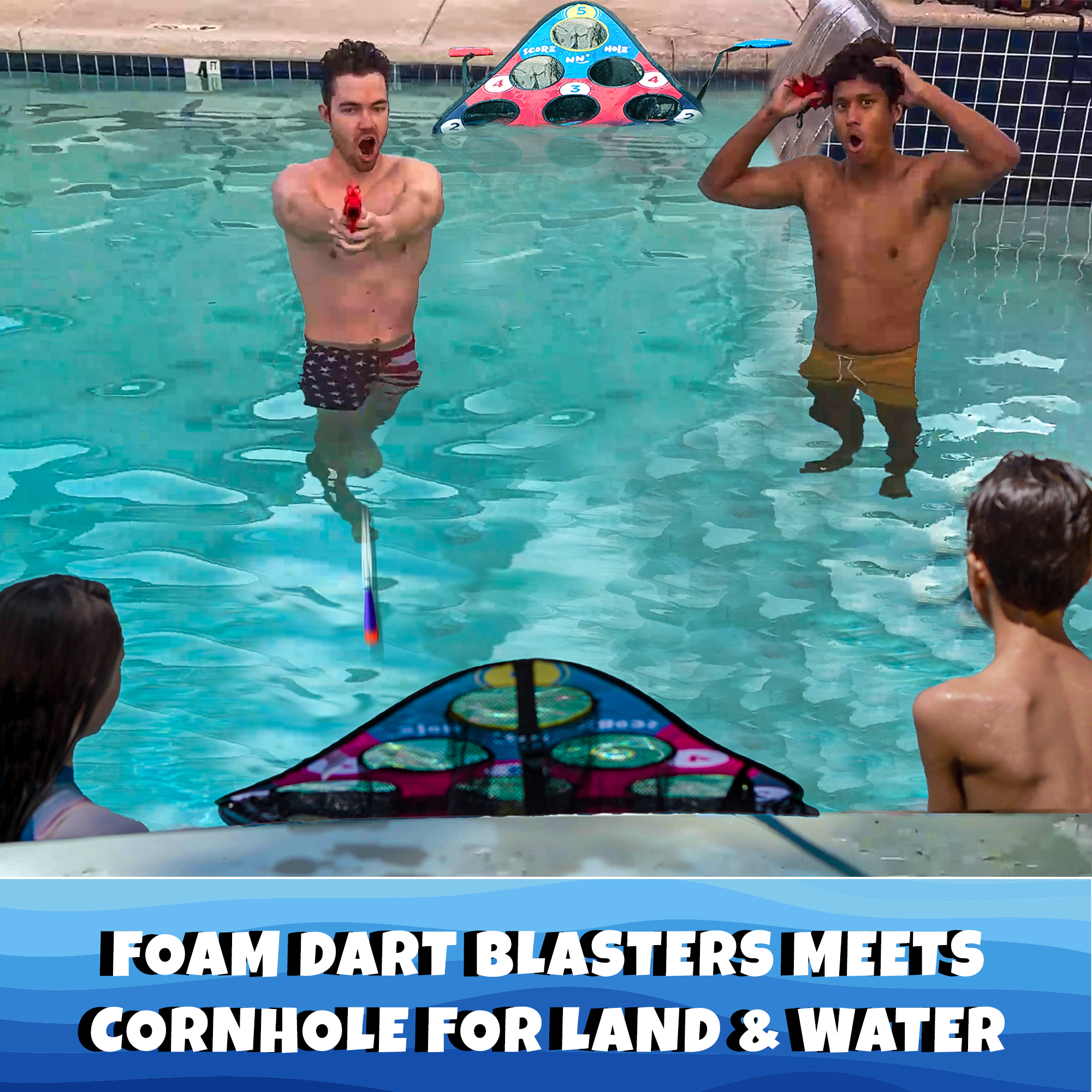 NEW! BLAST NN' HOLE Game Set | Blasters Meets Cornhole