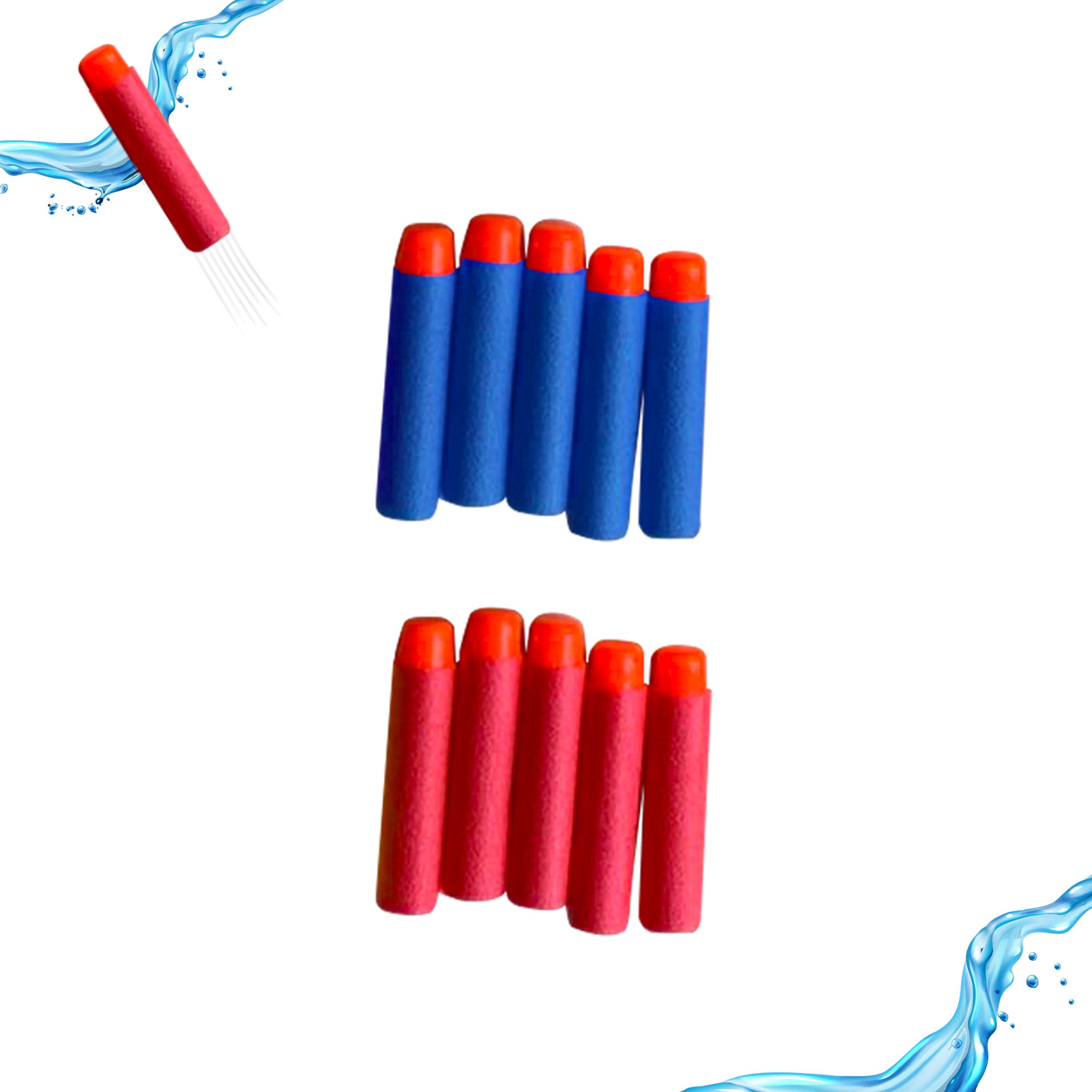 BLAST NN' HOLE FOAM DARTS | 10X EXTRA FOAM DARTS | Targets Not Included |