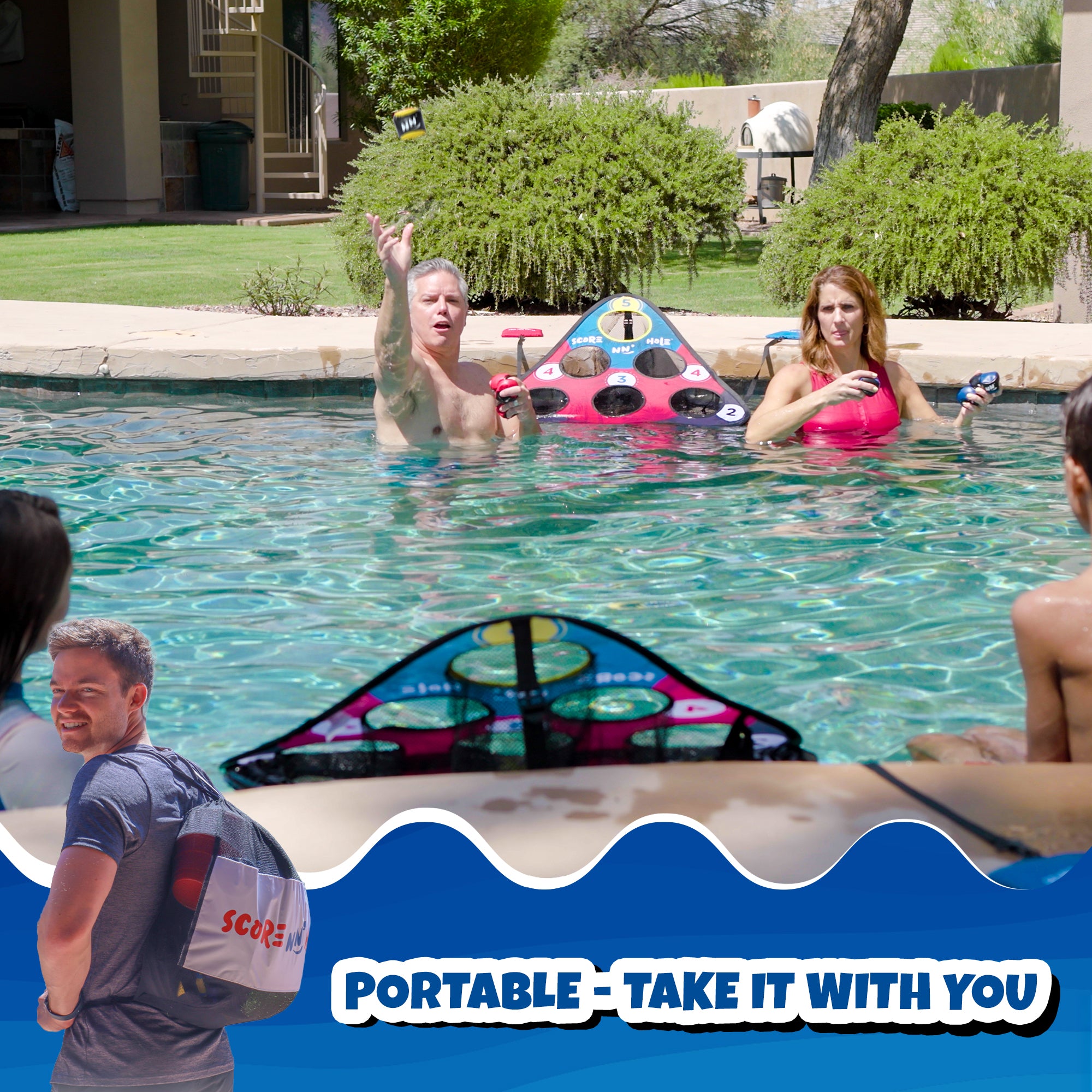 SKIP NN' HOLE Game Set - Stonne Skipping Meets Cornhole + Free TOSS & ROLL NN' HOLE While Supplies last!