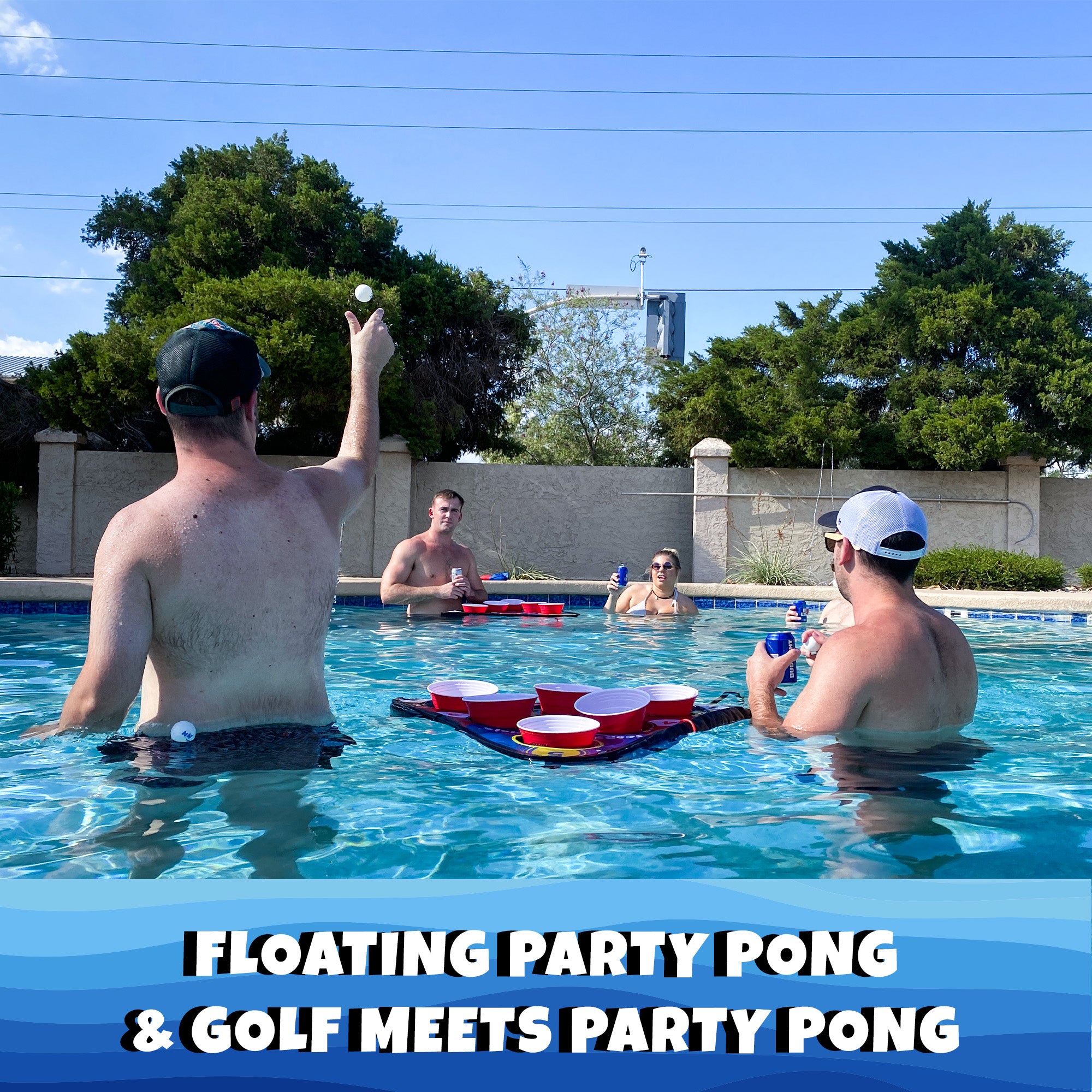 NEW! SIP NN' HOLE Game Set | Land & Water Giant Cup Pong