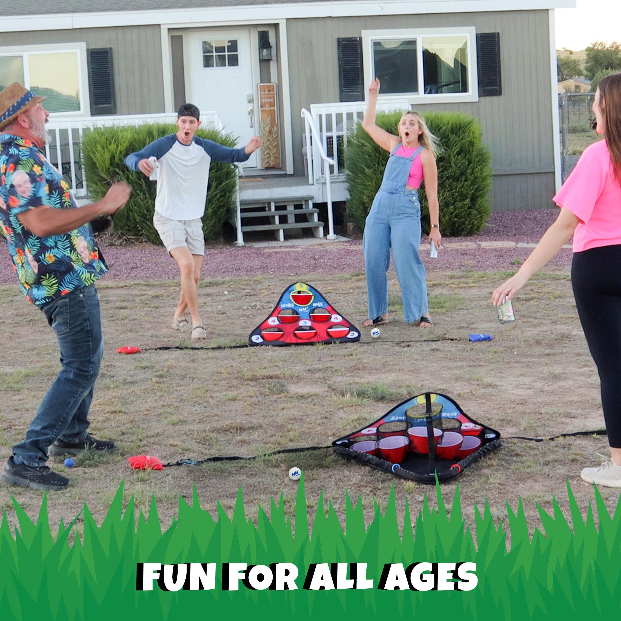 NEW! SIP NN' HOLE Game Set | Land & Water Giant Cup Pong