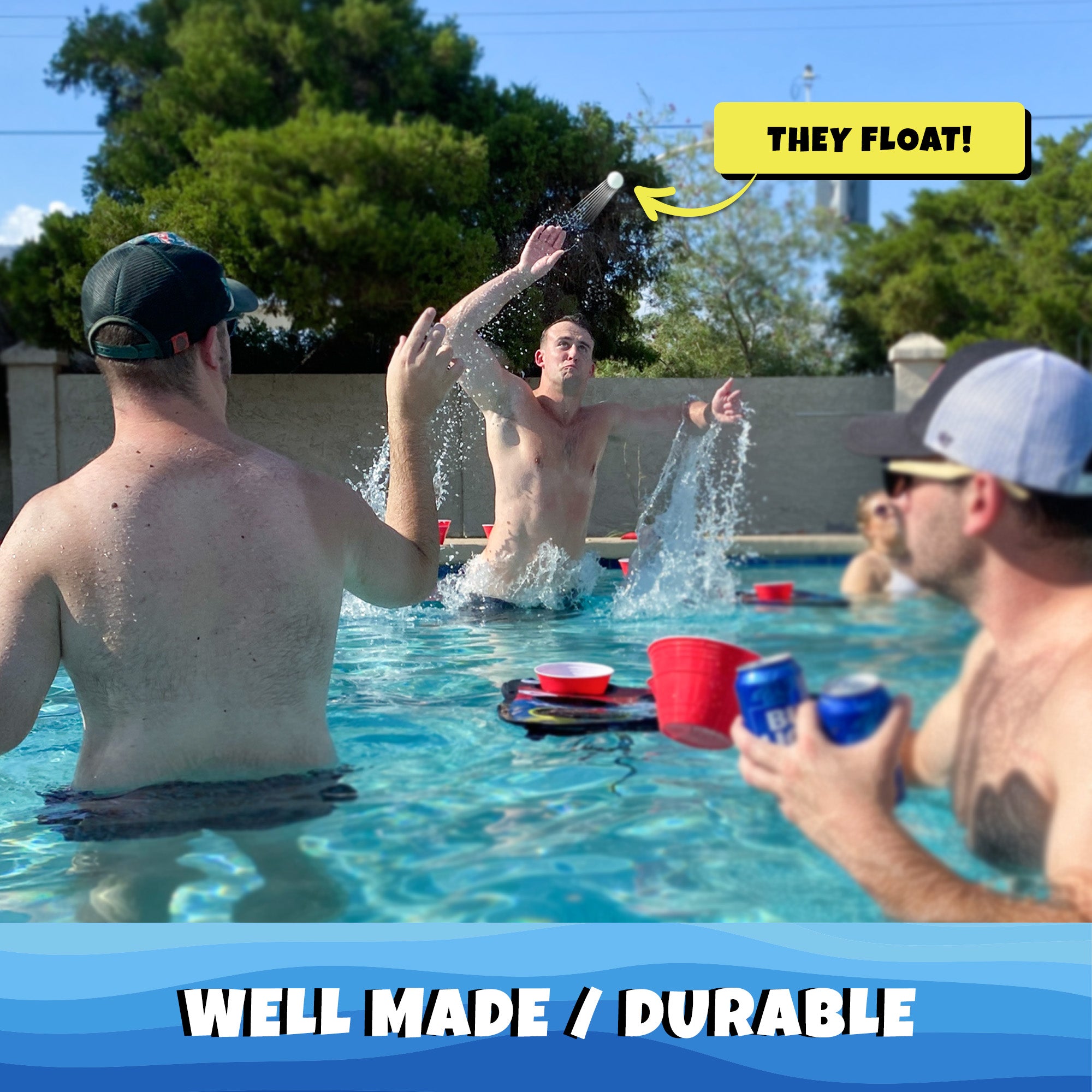 NEW! SIP NN' HOLE Game Set | Land & Water Giant Cup Pong