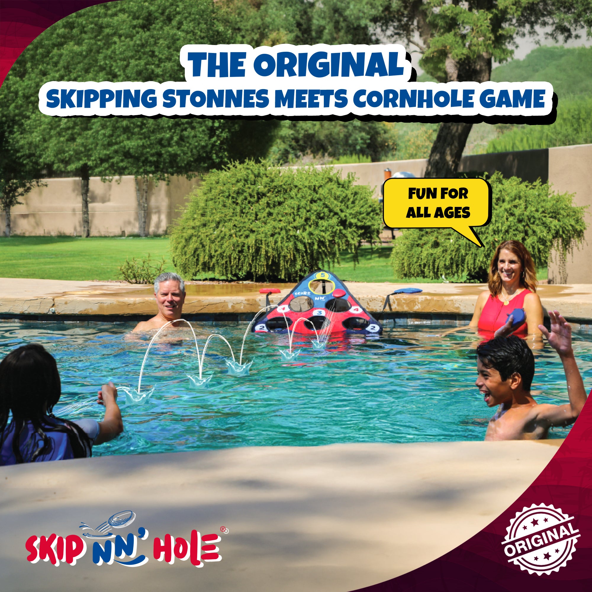 SKIP NN' HOLE Starter Set + 8x Extra Skipping Stones Game Modes
