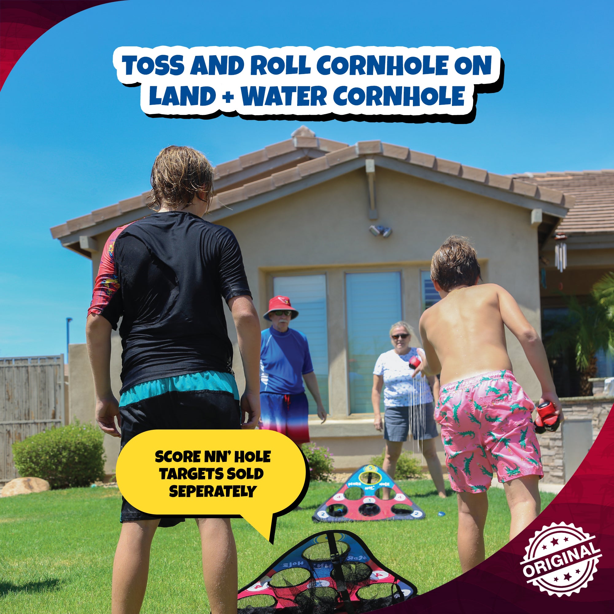 TOSS & ROLL NN' HOLE Game Mode | Targets NOT Included | TOSS & ROLL Cornhole