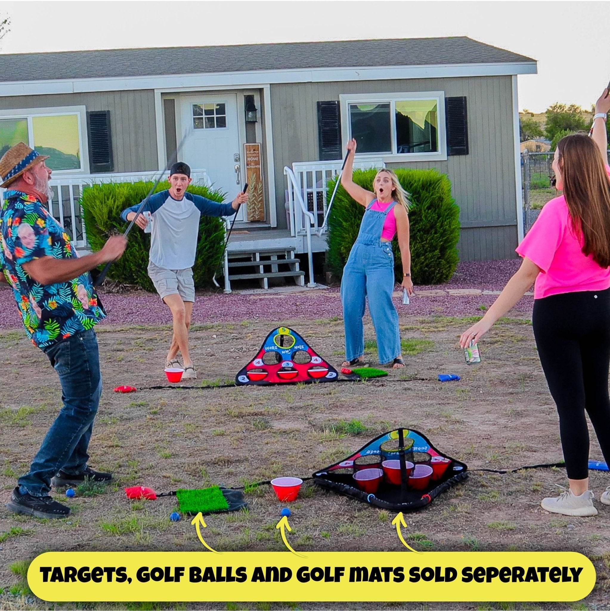 SIP NN' HOLE Game Mode | Targets Not Included | Floating Giant Cup Pong & Golf Meets Cup Pong - SCORE NN'