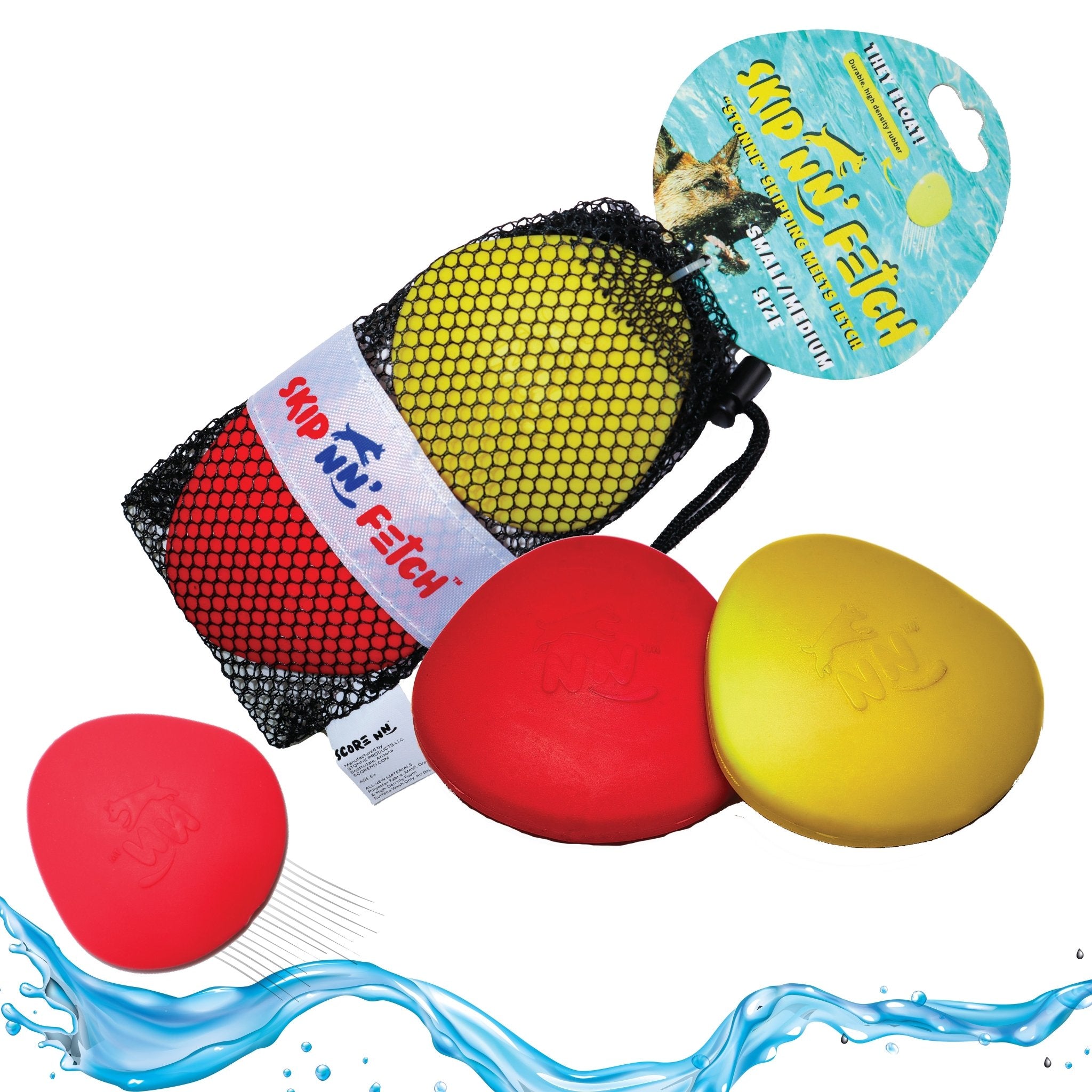 Skip NN' Fetch Dog Toys (QTY 2 Stonnes) FREE Reward - SCORE NN'
