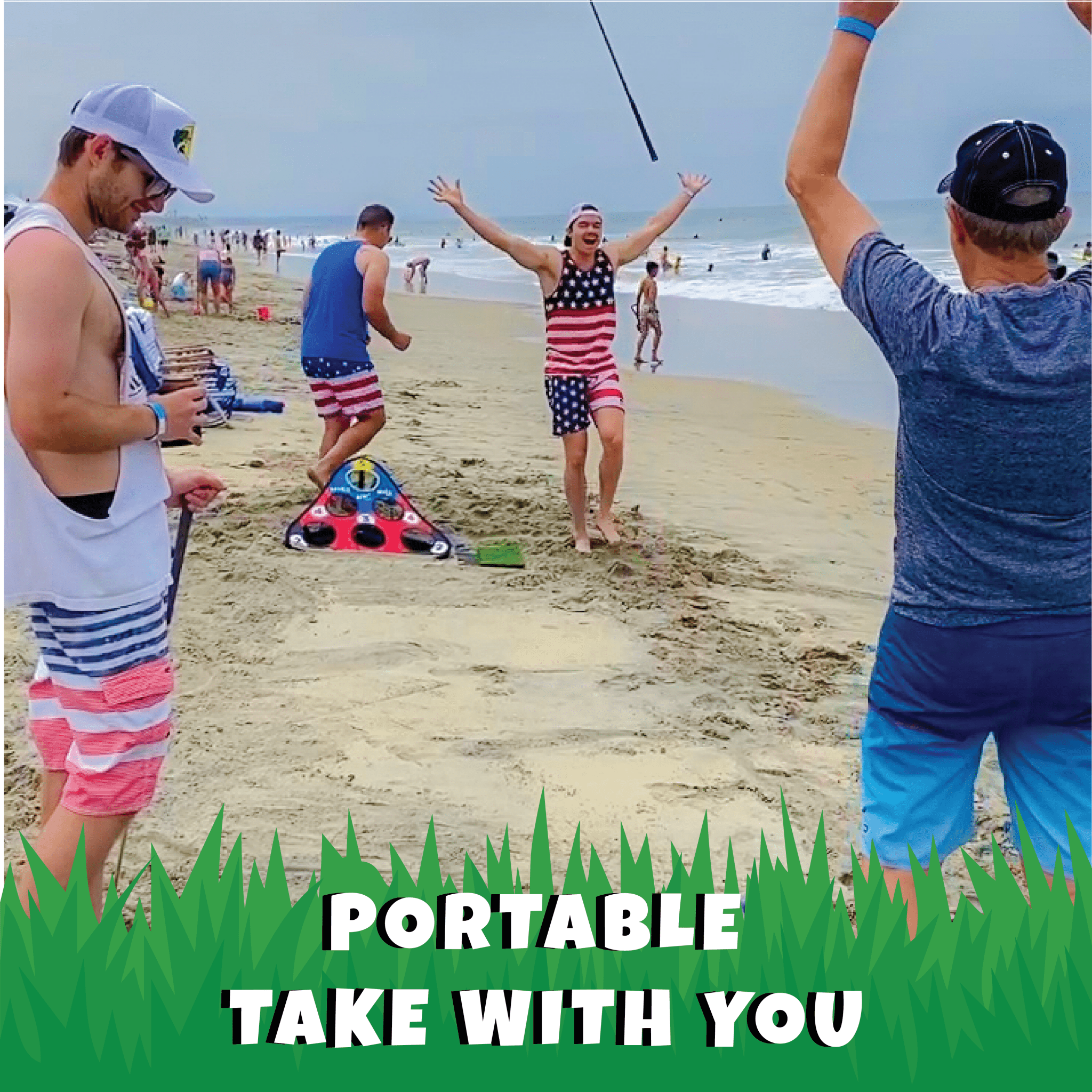 SKIP NN' HOLE + CHIP NN' HOLE GOLF | Pool and Land Game Set Bundle | Skipping Stone and Golf Meets Cornhole Game for Pool, Land, or Lake | Skipping Stone Pool and Golf Cornhole Game for All Ages - SCORE NN'