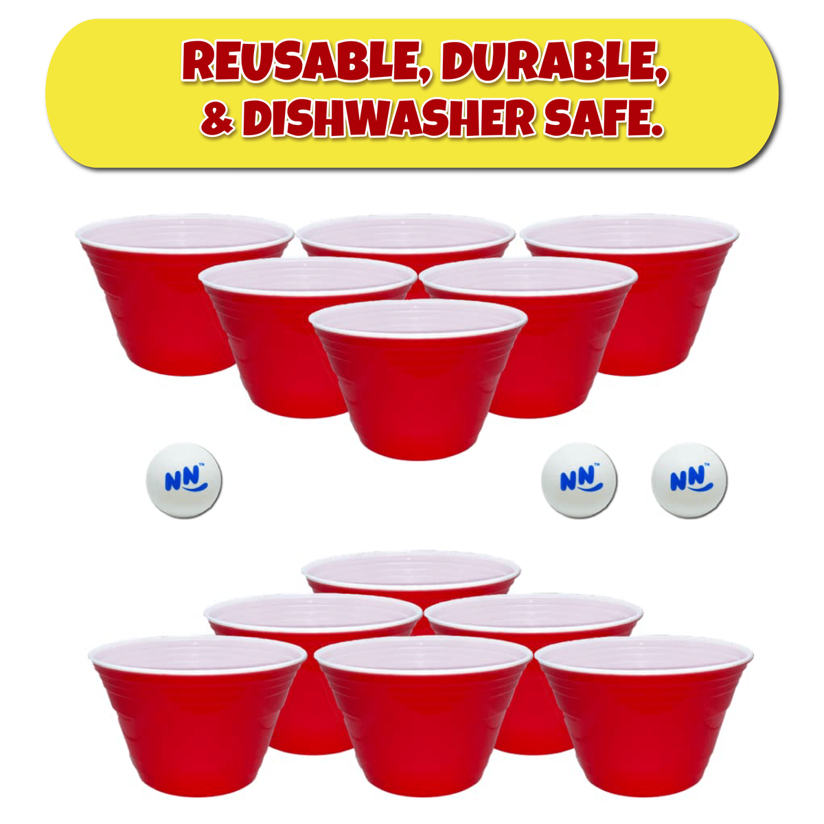 SKIP NN' HOLE + SIP NN' HOLE | Skipping Stones Meets Cornhole + Floating Giant Cup Pong Game for Pool, Land, or Lake | The Ultimate Pool Party Game - SCORE NN'