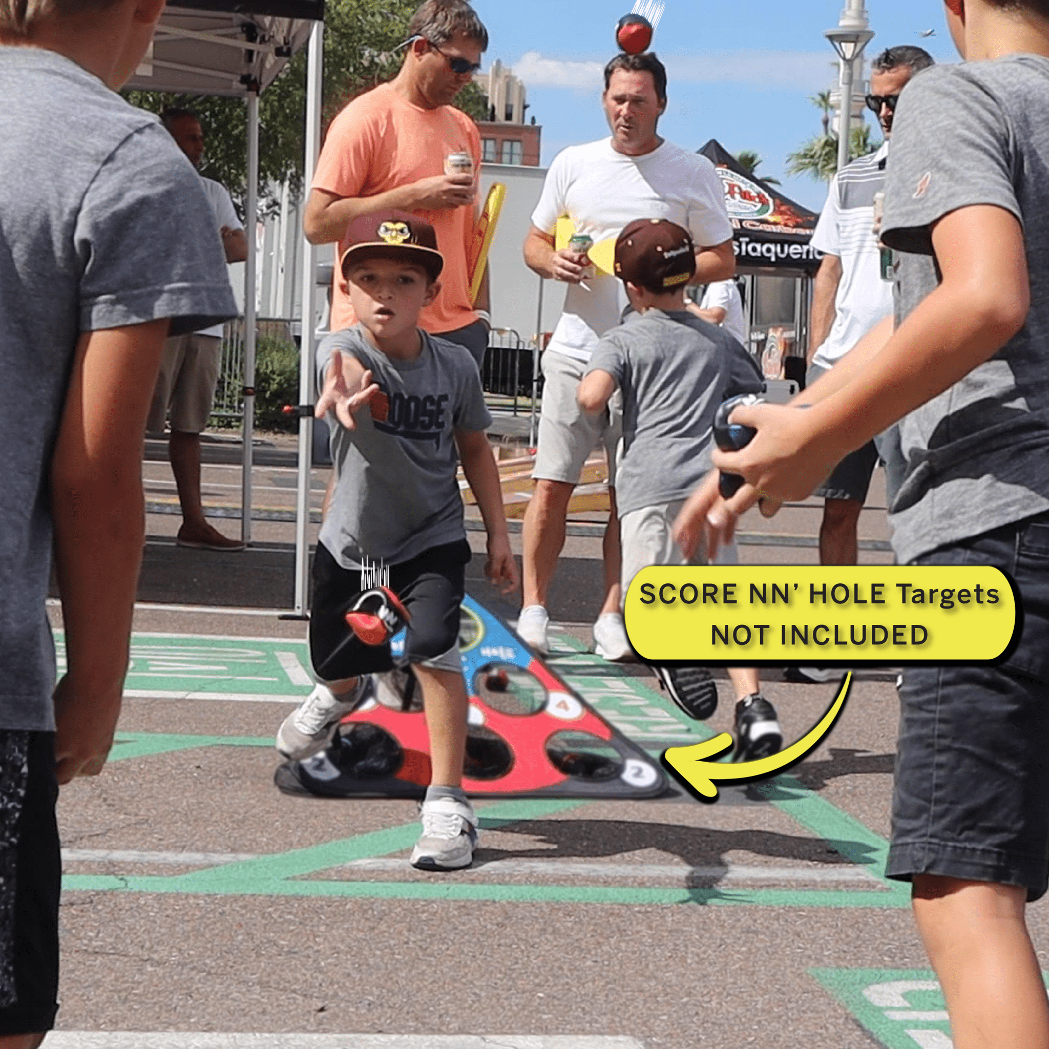 TOSS & ROLL NN' HOLE GAME MODE | Targets NOT Included | ROLL NN' HOLE & Land and Water Cornhole - SCORE NN'