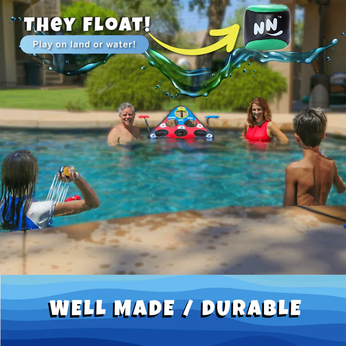 TOSS & ROLL NN' HOLE Starter Set - Toss and Roll Cornhole on land + Water Cornhole