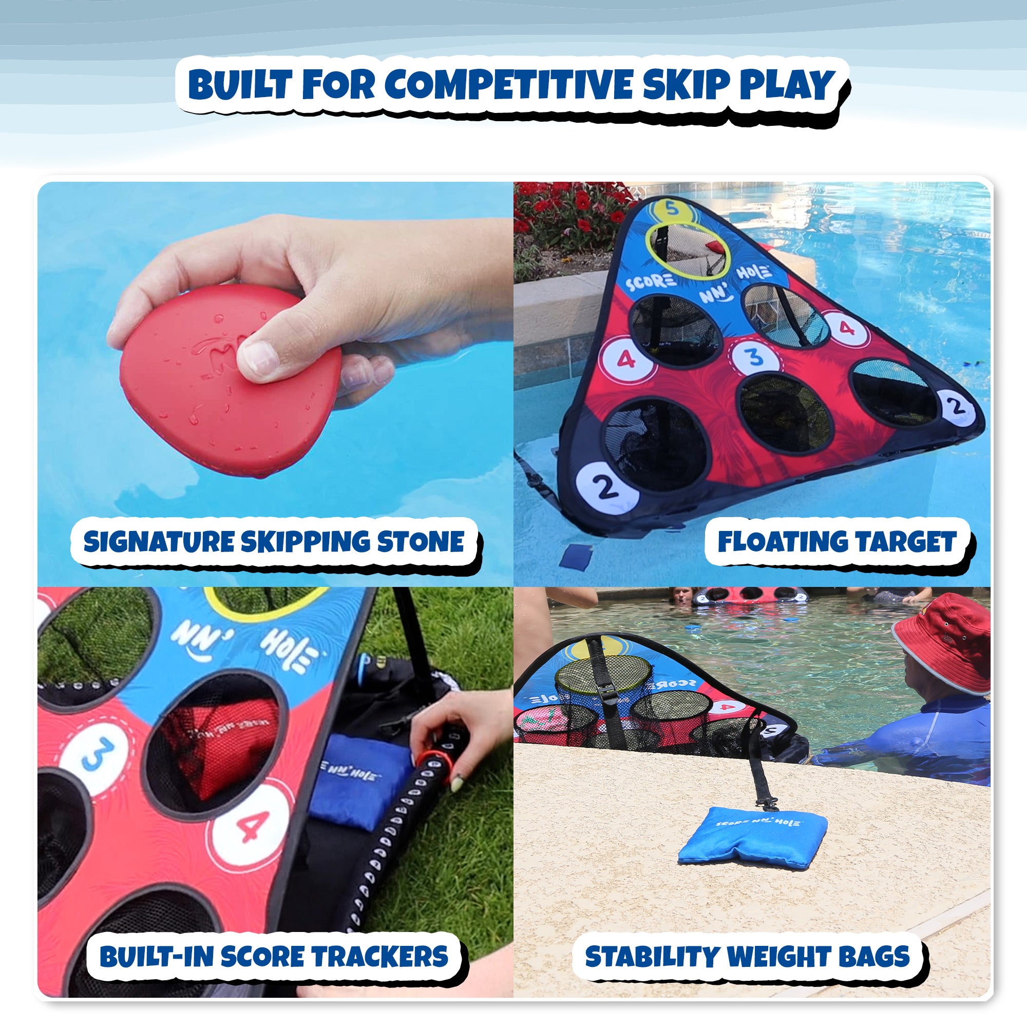 SKIP NN' HOLE Starter Set - Stonne Skipping Meets Cornhole