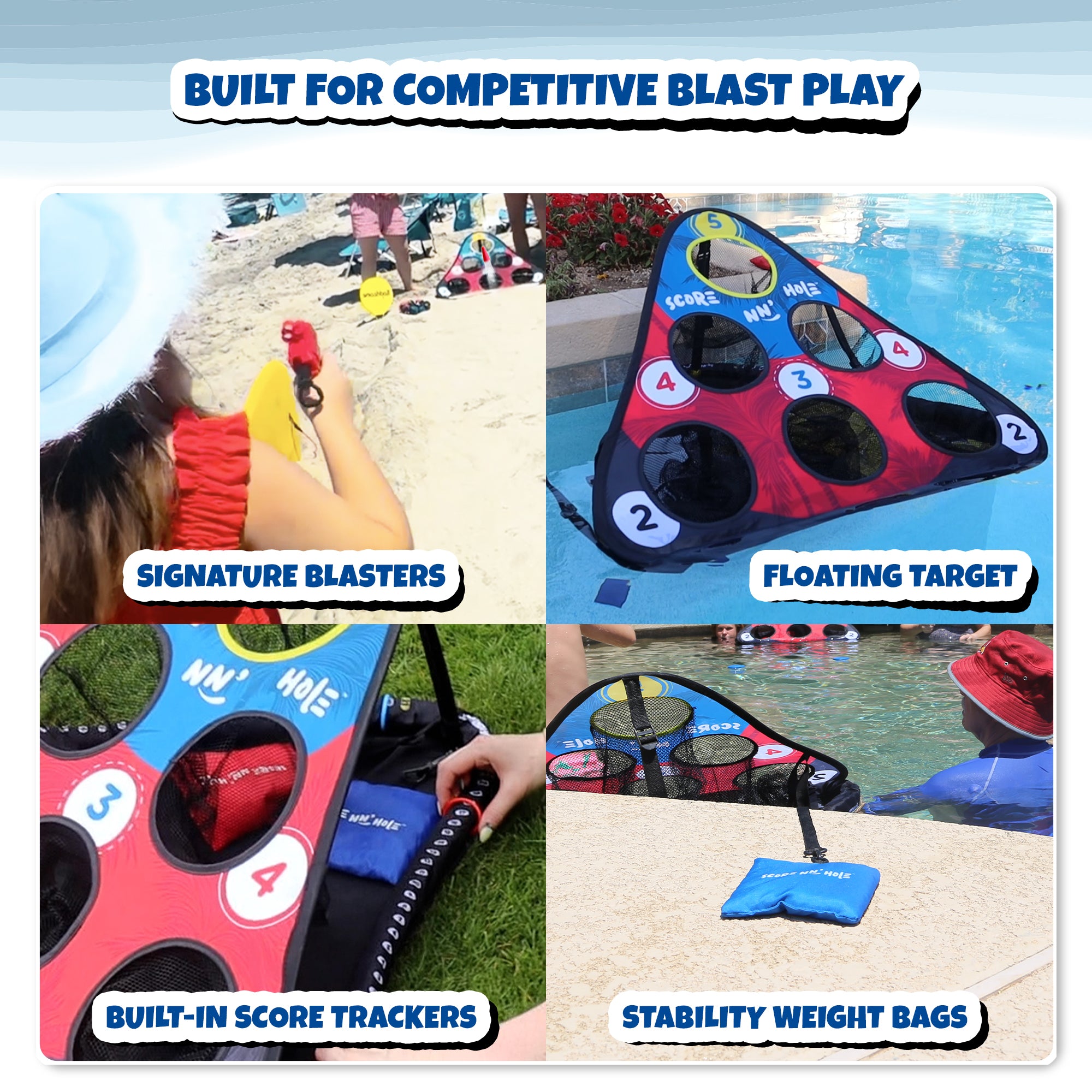 NEW! BLAST NN' HOLE Game Set | Blasters Meets Cornhole