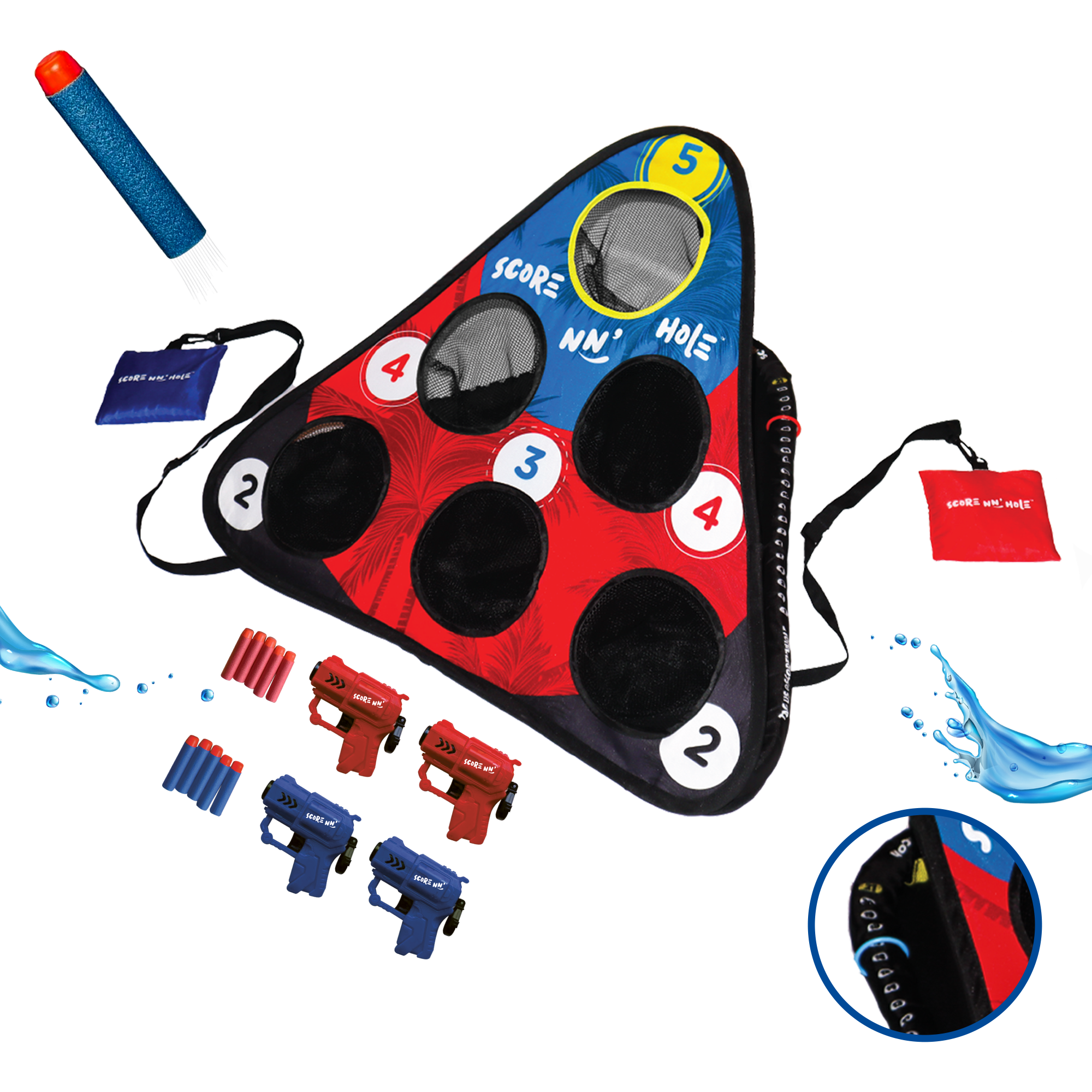 NEW! BLAST NN' HOLE Starter Set | Blasters Meets Cornhole | 1x Target Set |