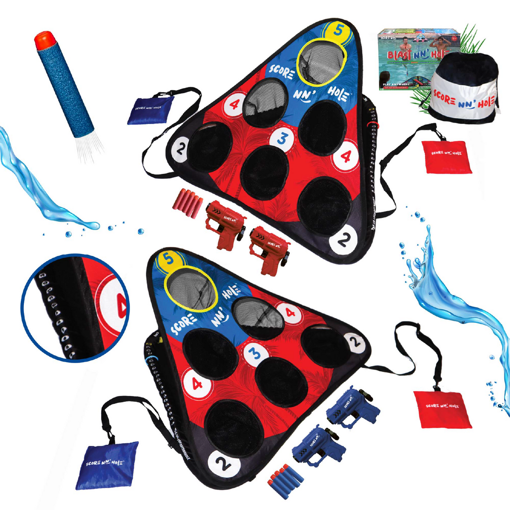 NEW! BLAST NN' HOLE Game Set | Blasters Meets Cornhole