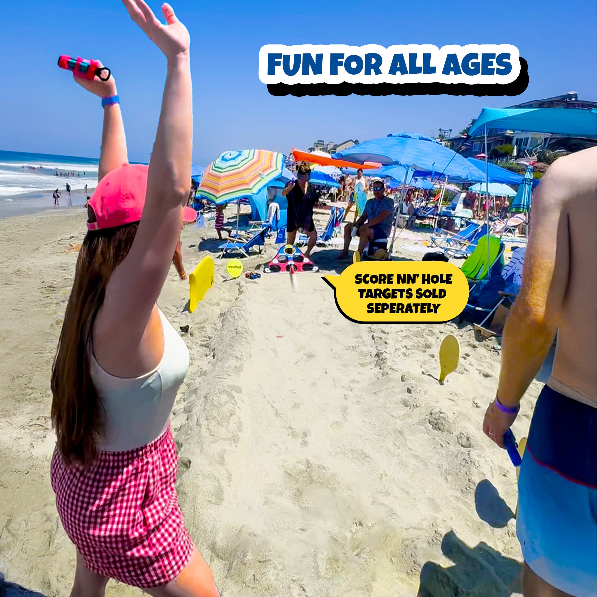 NEW! BLAST NN' HOLE Game Mode | Blasters Meets Cornhole | Targets Not Included