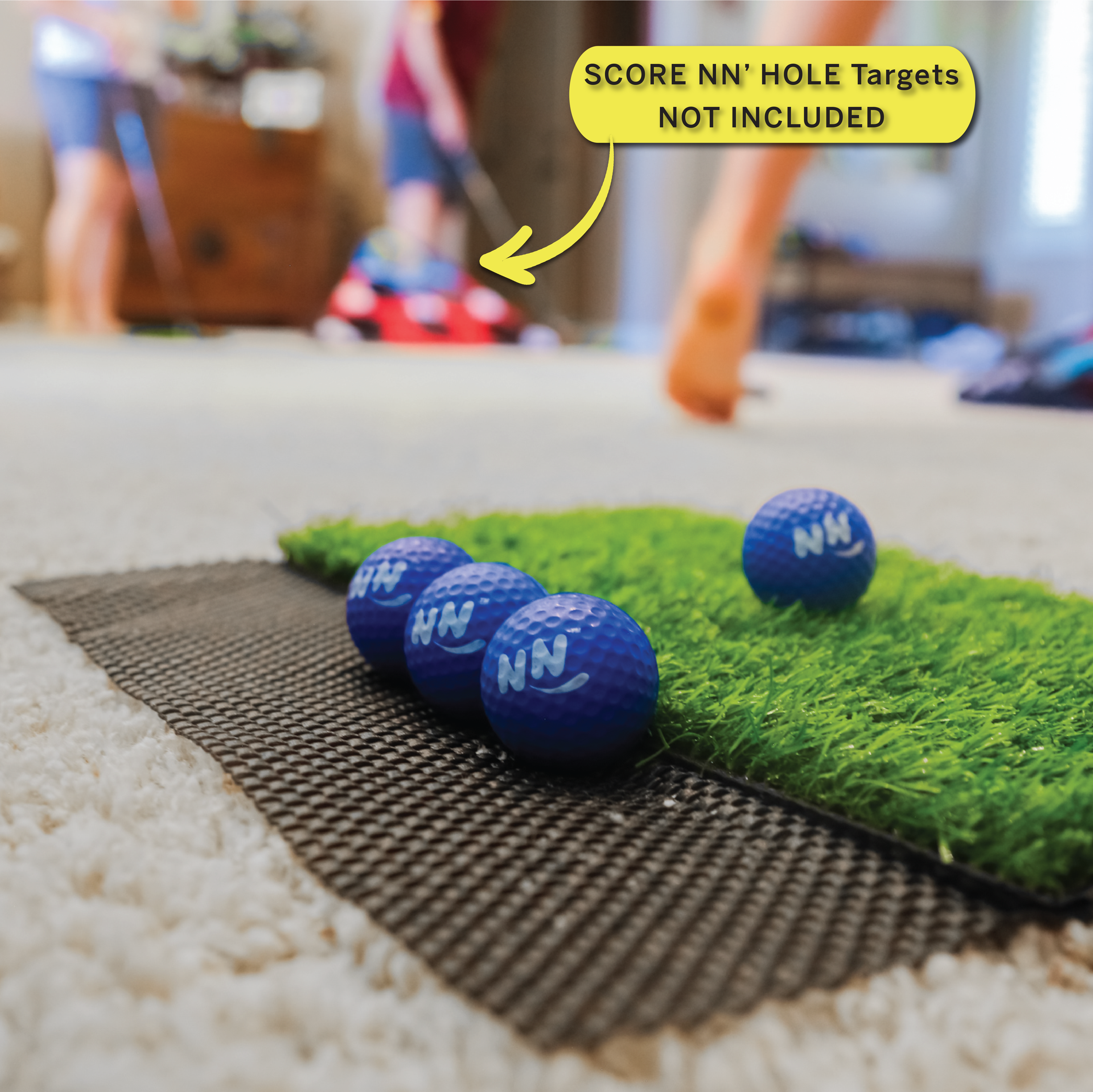 CHIP NN' HOLE Game Mode With Golf Mats | Targets NOT Included | Golf Meets Cornhole |