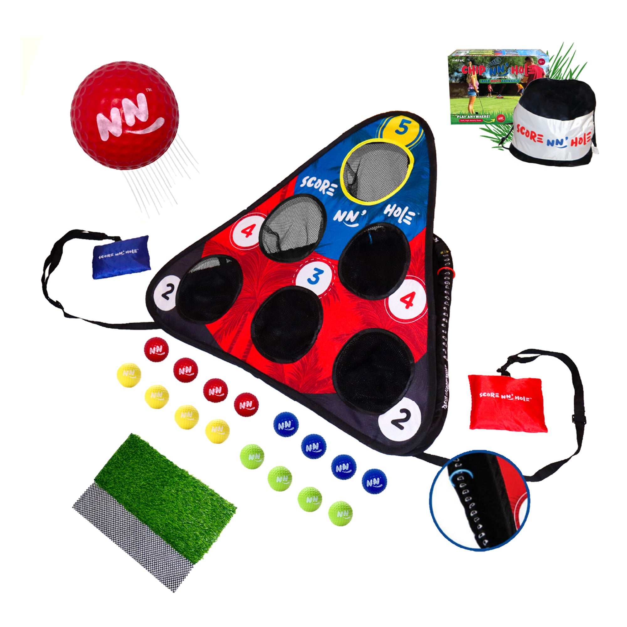 CHIP NN' HOLE Starter Set - Cornhole Meets Golf