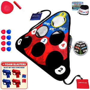 SKIP NN' HOLE Starter Set + BLAST NN' HOLE Game Mode | Game for Yard and Pool