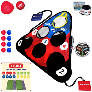 SKIP NN' HOLE Starter Set + CHIP NN' HOLE Game Mode | Game for Yard and Pool