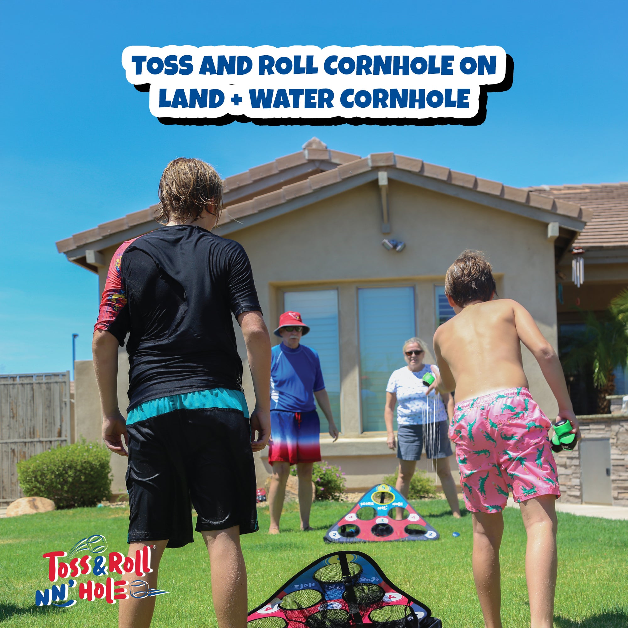 SKIP NN' HOLE Game Set - Stonne Skipping Meets Cornhole + Free TOSS & ROLL NN' HOLE While Supplies last!