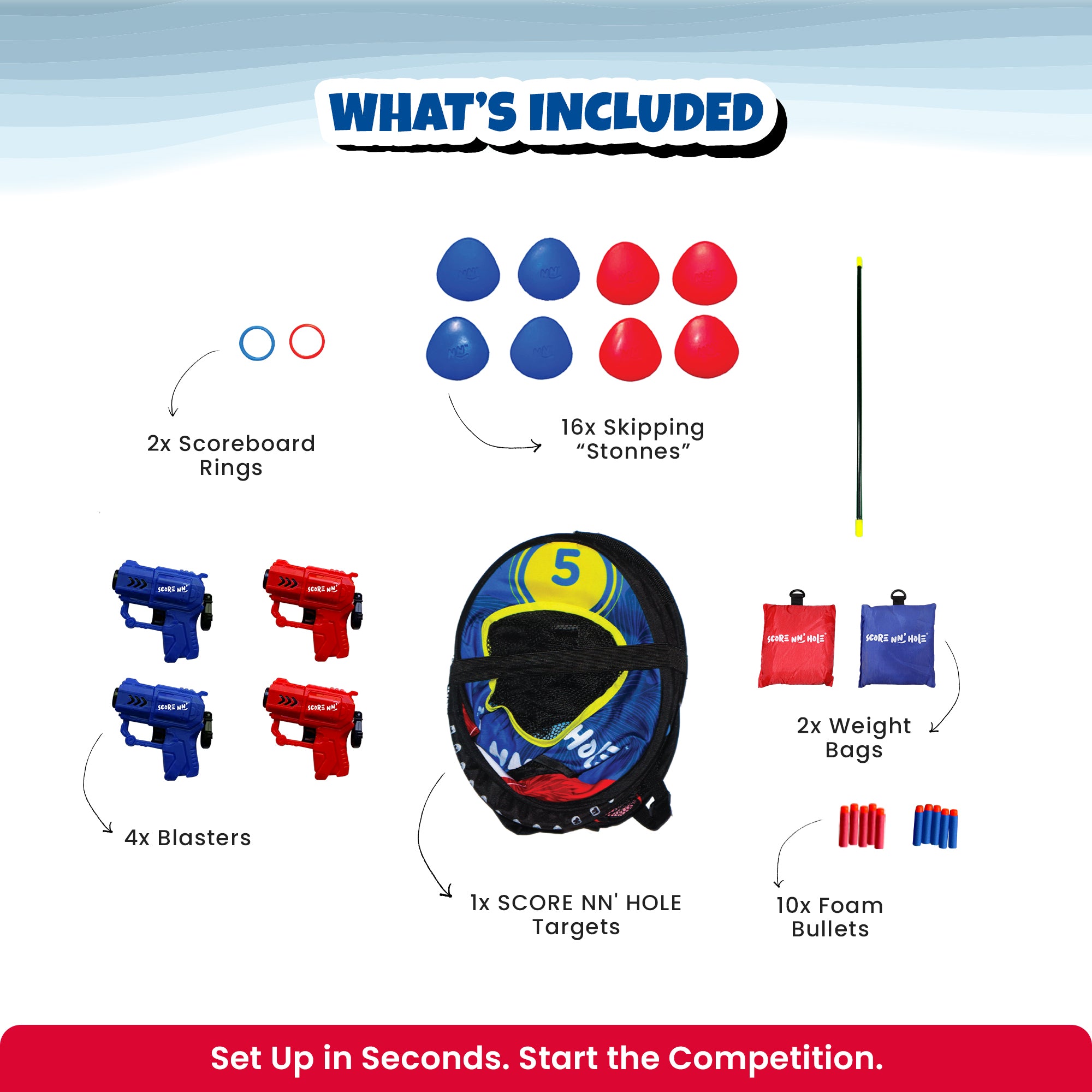 SKIP NN' HOLE Starter Set + BLAST NN' HOLE Game Mode