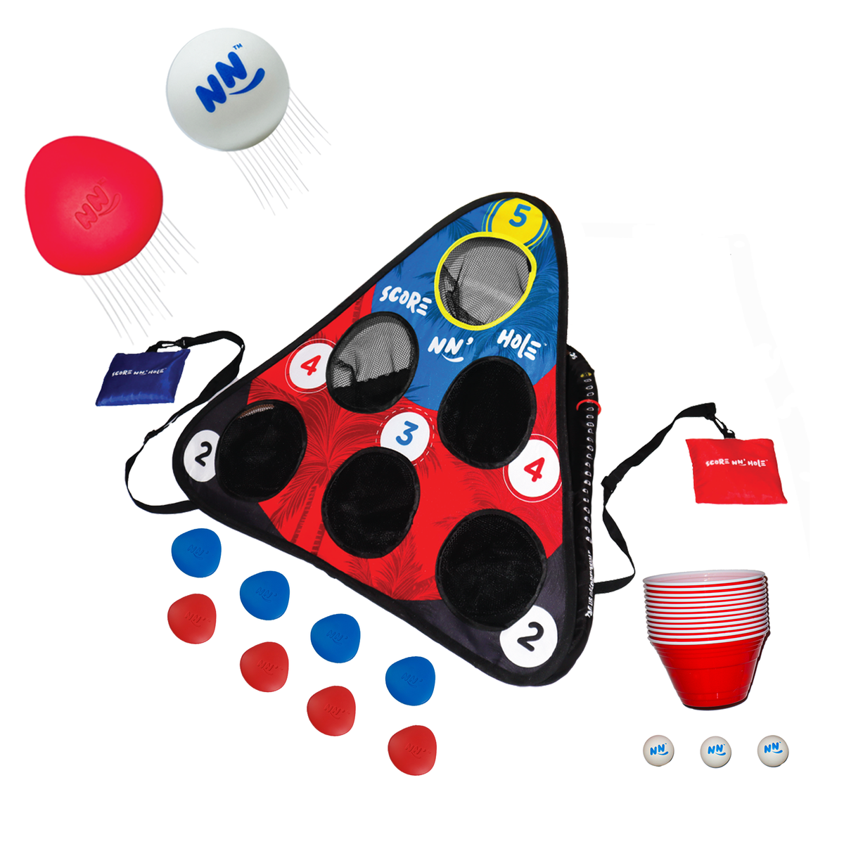SKIP NN' HOLE Starter Set + SIP NN' HOLE Game Mode | Game for Yard and Pool