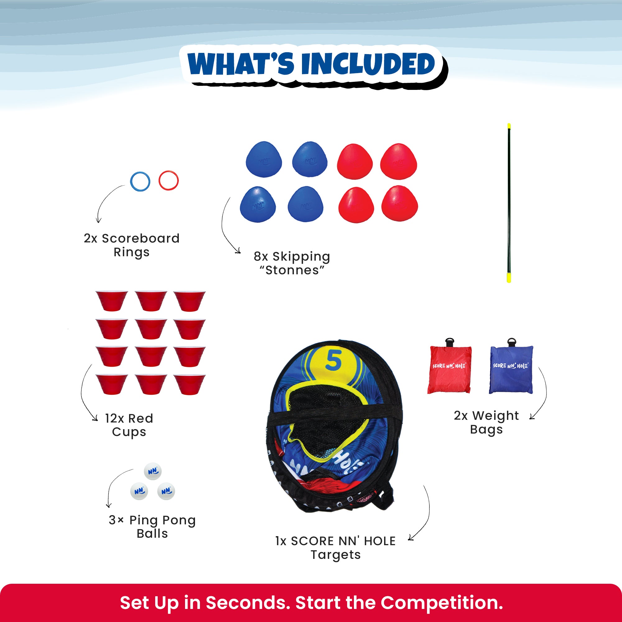 SKIP NN' HOLE Starter Set + SIP NN' HOLE Game Mode