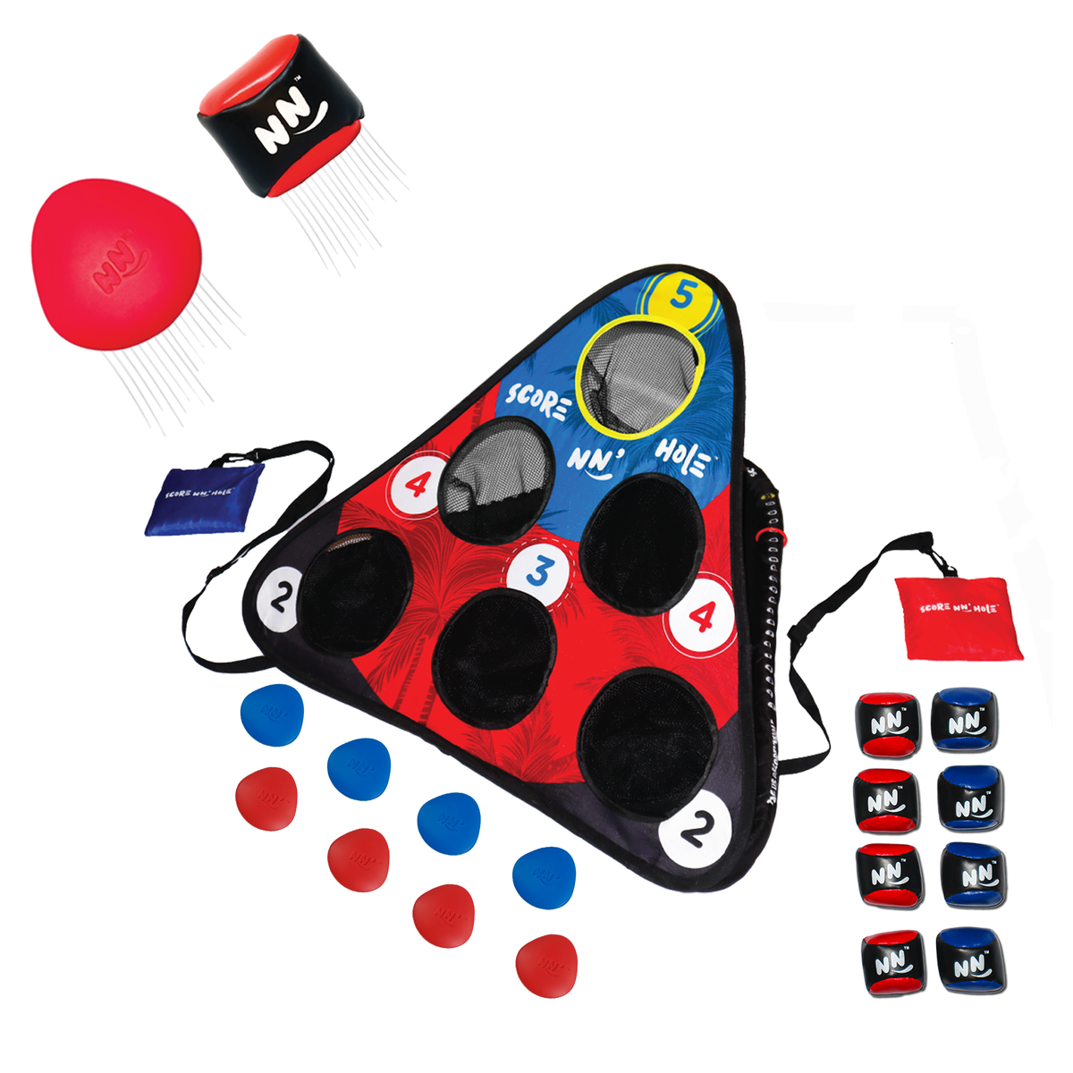 SKIP NN’ HOLE Starter Set + TOSS & ROLL Game Mode | Game for Yard and Pool