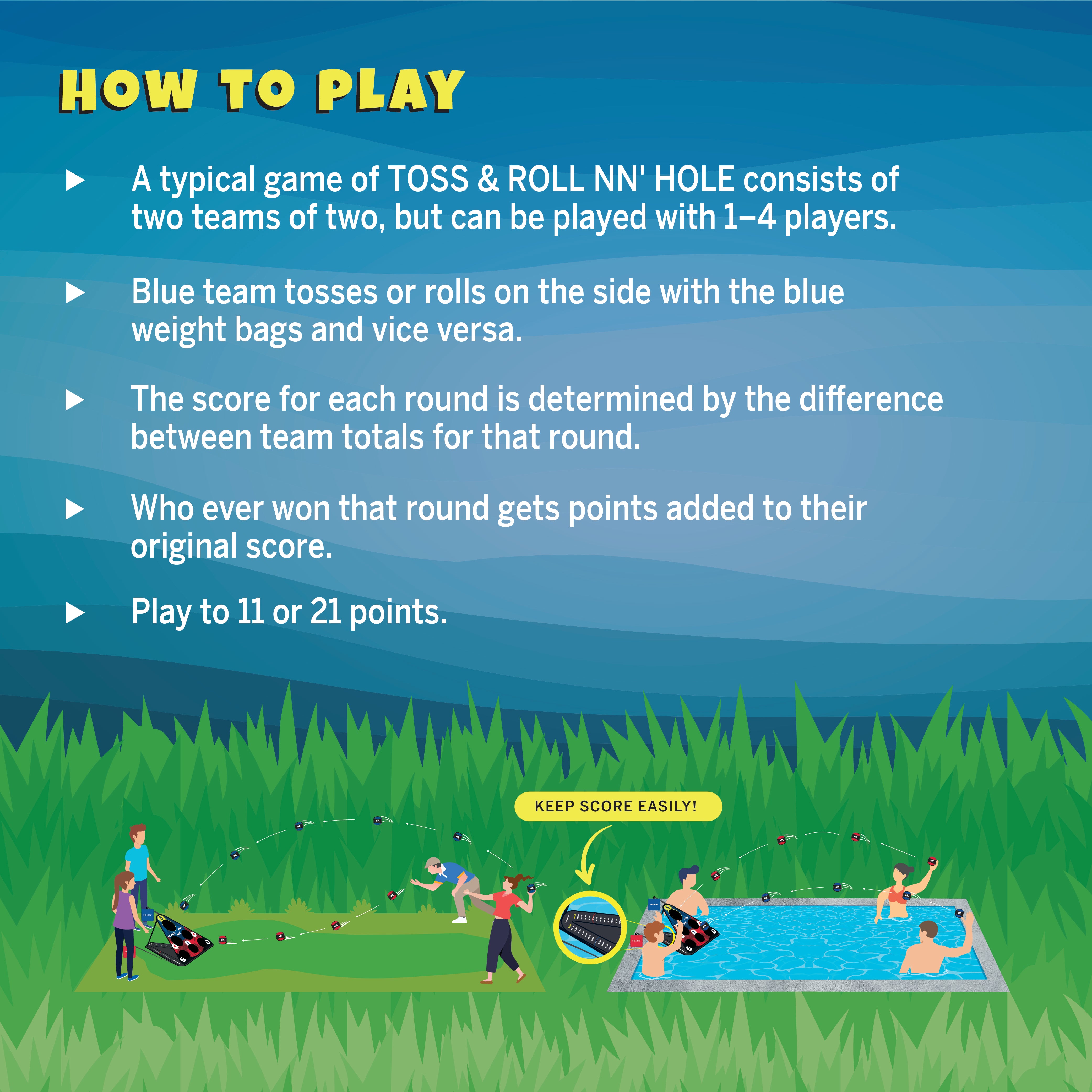 SKIP NN’ HOLE Starter Set + TOSS & ROLL Game Mode