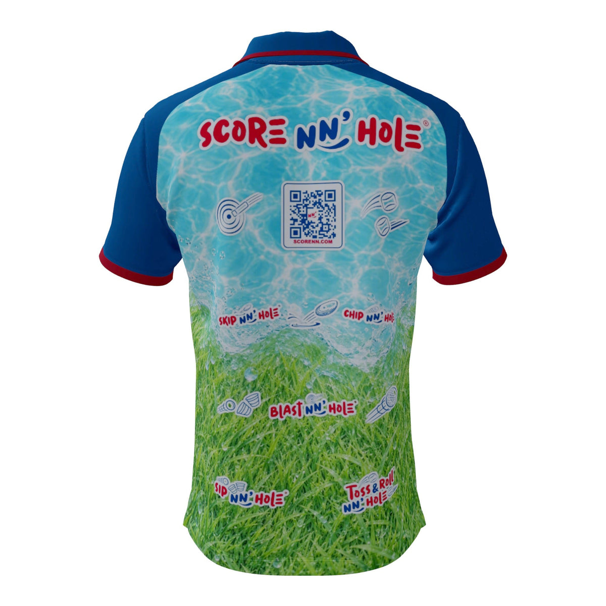 SCORE NN' HOLE Performance Polo - back