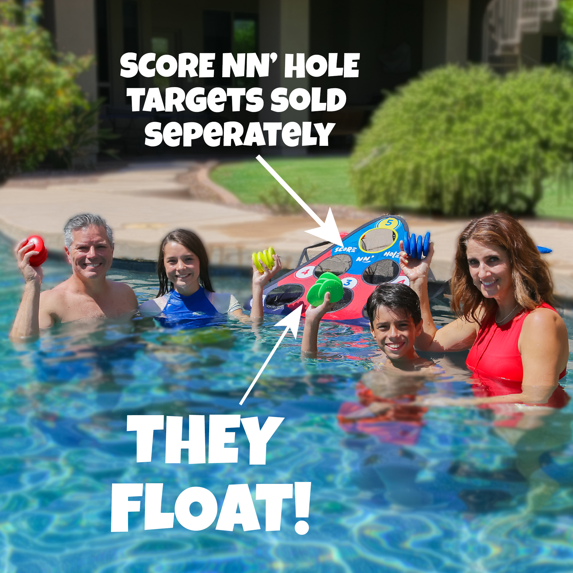SKIP NN' HOLE Game MODE | Targets NOT Included | Skipping Stones MEETS Cornhole | QTY 8x